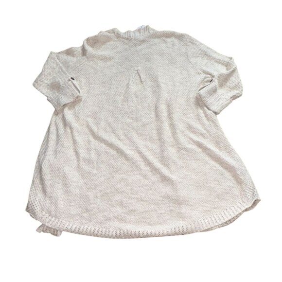 Westport Womens Cuffed Sleeve Open Front Cardigan-Oatmeal-XL-NWT - Picture 7 of 8